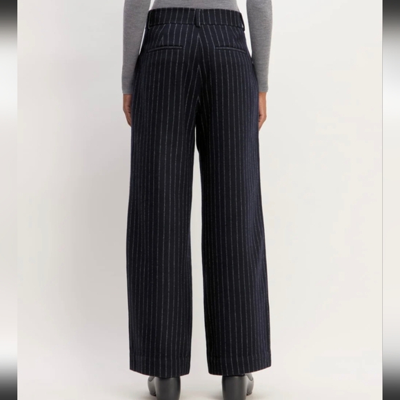 EVERLANE The ReWool® Way-High Drape Pinstripe Pant - Picture 6 of 13